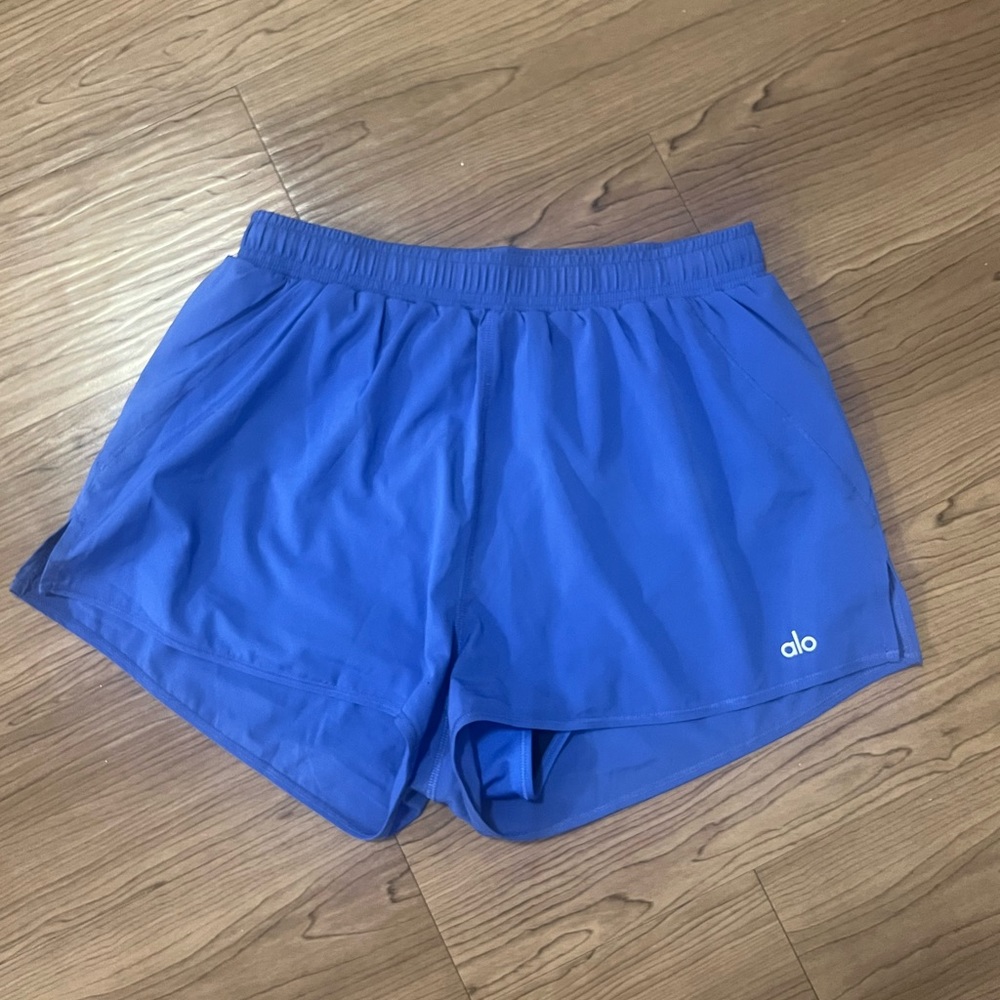 Alo Yoga Stride Running Short. Size M, used, in alo Blue color.